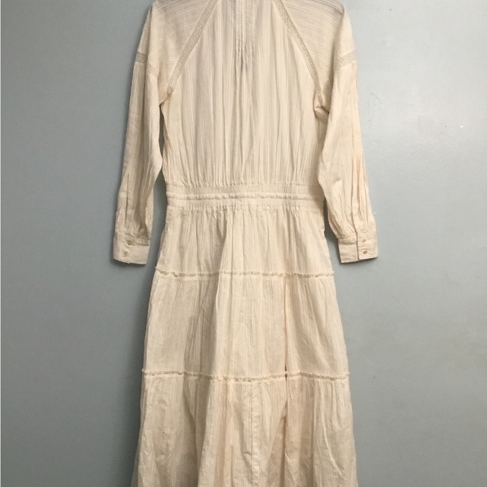 Ralph Lauren Cream Tiered Sundress with Bishop Sleeves - Picture 7 of 15